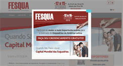 Desktop Screenshot of fesqua.com.br